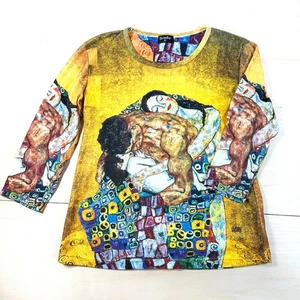 Breeke Art Tunika Gustav Klimt The Family Embrace Grafikdruck Top Artsy L - Bild 1 von 7