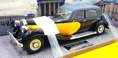 Modelo de resina Pantheon escala 1/18 016 - 1974 Panther De Ville - negro/amarillo Foto 1 de 4