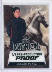 2024 Leaf Pre Production Proof (1/1) Sergio Perez White Horse Hengst - Bild 1 von 2
