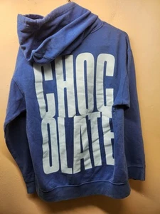 Vintage Chocolate Skateboards Sweatshirt Hoodie M 90s Y2K Skate Grunge Blue - Picture 1 of 11