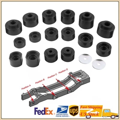 BLK Body Mount Bushing Kit for 01-05 Ford Explorer Sport SUV 4x4 2WD 4WD 6-116 - Изображение 1 из 4