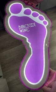 Ultrahelles LED Barfuß Wein BAR Schild NEU - Bild 1 von 4