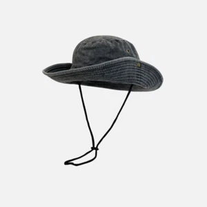Hombres Informal Denim Sombrero Cubo Exterior Pesca Senderismo Gorra para el Sol con Cuerda Sombrero de Verano - Imagen 1 de 12