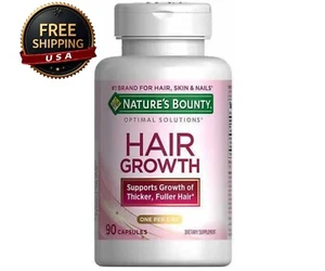 Natural Bounty Optimal Solutions Support Thicker Hair Growth 90CT FREE SHIPPING - Picture 1 of 7