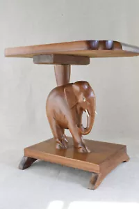 Nigerian Elephant End Table - Picture 1 of 7