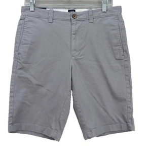 J.Crew Men's Bermuda Shorts Gray Size 30 Chino Flat Front Preppy Walking Stretch - Picture 1 of 10
