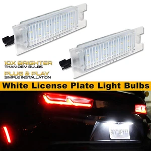 Diamond White 18-SMD LED License Plate Light For Chevy Camaro Malibu Volt Cruze - Picture 1 of 10