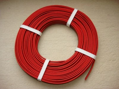 MARKENLOS 25 m Zwillingslitze flexibele Schaltlitze Kabel 0,75 mm² - rot - braun