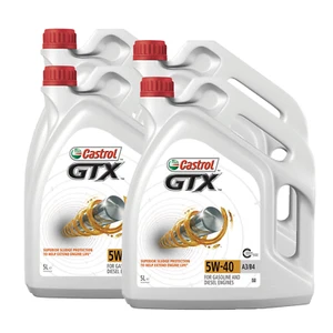 20L Castrol GTX 5W-40 A3/B4 4x 5 Liter RN0700 0710 VW 502 00 505 00 Motoröl - Bild 1 von 3