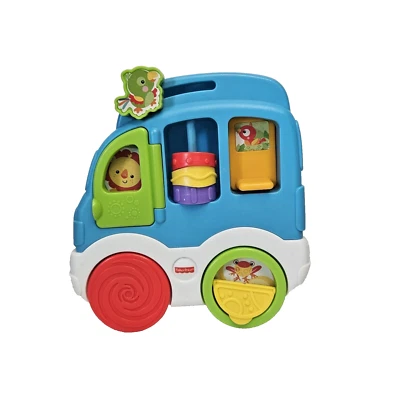 Fisher Price Coche Actividad Juguete Animal Amigos Descubrimiento Azul Blanco Bebé Niño Pequeño Foto 1 de 4