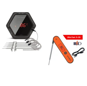 Recharge Bluetooth Cooking Thermometer Probe + Instant Fast Read Thermometer Pen - Picture 1 of 10