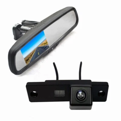Reverse Camera Rear View Mirror Monitor for Toyota 4 Runner/Land Cruiser - Image 1 of 4