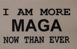 I AM MORE MAGA NOW THAN EVER SHIRT (FRONT PRINT ONLY) SAYING - Picture 1 of 25