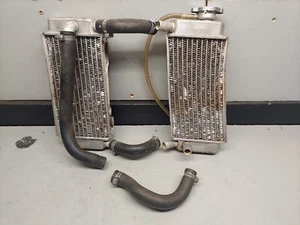 Honda Crf250r left & right radiators radiator hoses 2004 crf 250r  - Picture 1 of 13