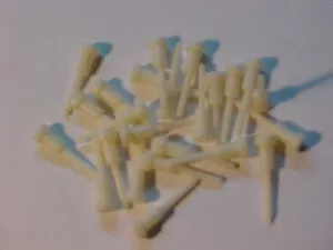 24 NUEVOS CARRETES DE PESCA EN HIELO LITTLE JIGGER FABRICANTES DE PROFUNDIDAD DE REPUESTO CLAVIJAS punta hacia abajo - Imagen 1 de 7