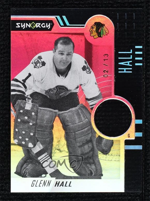 2022-23 Upper Deck Synergy Legends Relic 2/13 Glenn Hall #61 HOF