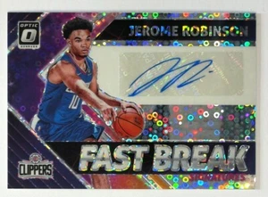 2018-19 Panini Optic Fastbreak Signatures Jerome Robinson Clippers - Imagen 1 de 3