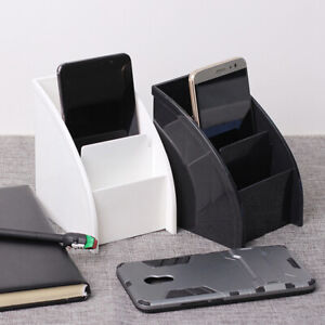 Tabletop Storage Organizer TV Remote Control Holder Stationery Pen Box Container