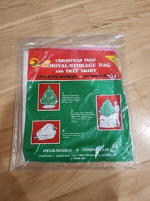 Vtg Sun Hill 1991 Christmas Tree Removal Bag- 144" circumference X 84" - Image 1 of 3