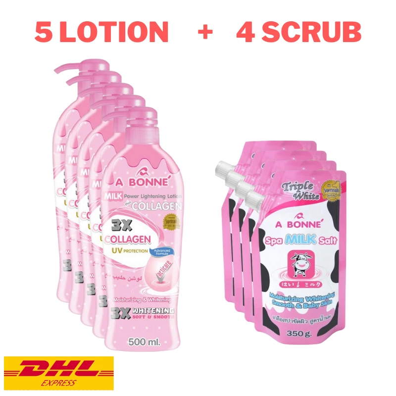 a Bonne Milk Power Lightening Lotion Plus Collagen 500ml X 2