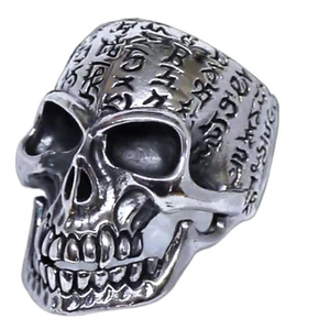 925 Silber Silberring Totenkopf Ring Totenschädel Skull Bikerring kleine Größen - Bild 1 von 10