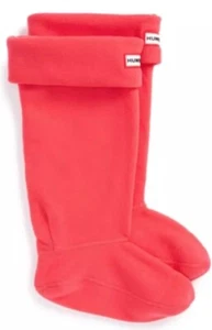 NIB Hunter Bright Coral Original Tall Fleece Sock Large US W8-10/EU39-42/UK6-8 - Picture 1 of 5