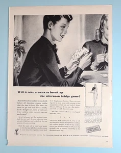 1943 WW2 War Advertising Council Rayon/Tubize Chatillon Corp Bridge... Print Ad - Picture 1 of 4