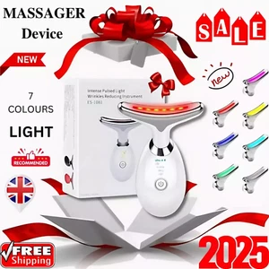 7 in 1 Red Light Therapy Anti Aging Face Neck Massager Electric Face Lift Device - Picture 1 of 14
