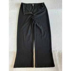 Pantalones al tobillo Eileen Fisher Petite 28 negros modales calce relajado pierna ancha - Imagen 1 de 9