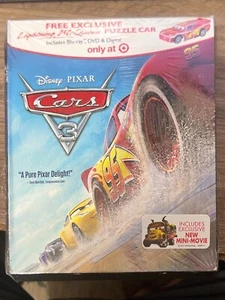NEW Cars 3 Blu-Ray + DVD + Digital Disney Pixar movie Target Edition - Picture 1 of 2
