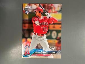 Shohei Ohtani 2018 Topps Chrome Update Rookie Debut #HMT32 Dodgers Angels A17