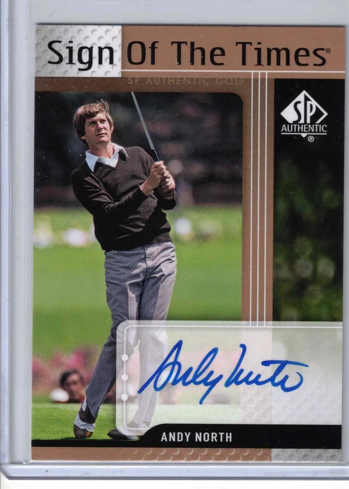 2012 UD SP Authentic Golf Andy North Sign of the Times on-card auto card #ST-AN - Image 1 of 2