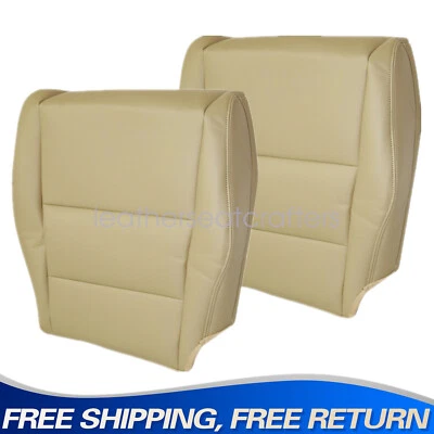 Driver & Passenger Side Bottom Leather Seat Cover For 2011 2012 Honda Accord Tan Foto 1 de 4