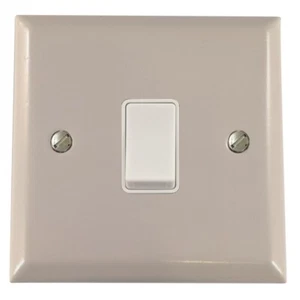 G&H SFW1W Spectrum Plate Matt White 1 Gang 1 or 2 Way Rocker Light Switch - Picture 1 of 1