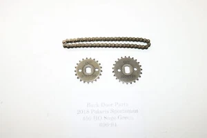 2018 Polaris Sportsman 450 Ho Efi 4x4 Oil Pump Sprockets & Drive Chain - Picture 1 of 6