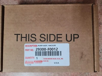 Toyota Camry 2018-2023 bomba de vacío potencia de freno de 2,5 L OEM 29300-F0012 Foto 1 de 4