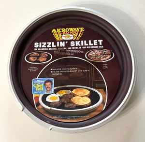 NEW VTG Nordic Ware Microwave Sizzlin Skillet Brown Sear Grill Chef Tell NWTs! - Picture 1 of 2