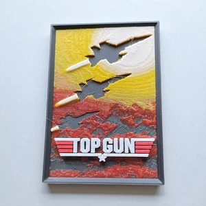 Top Gun MAGNET 2"x3" Kühlschrank Spind Filmposter 3D-gedruckt - Bild 1 von 1