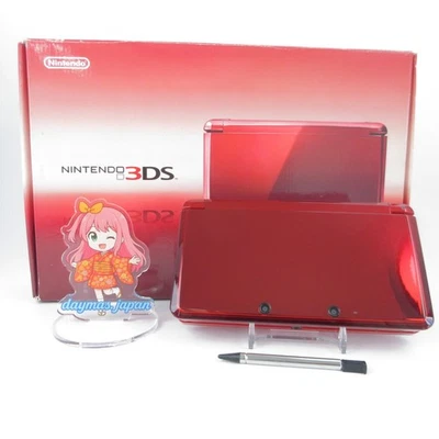 【Very Good】Nintendo 3DS Flare Red Console Japanese Edition #DEN0927/04 - image 1 of 4