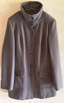 Cheer Damen Wolloptik Jacke Winterjacke Übergangsjacke grau Gr. 40 neu - Bild 1 von 4