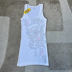 Vintage Y2k SRH Ribbed Tank Top Womens L White Grunge Skater Surfer NWT - Picture 1 of 12