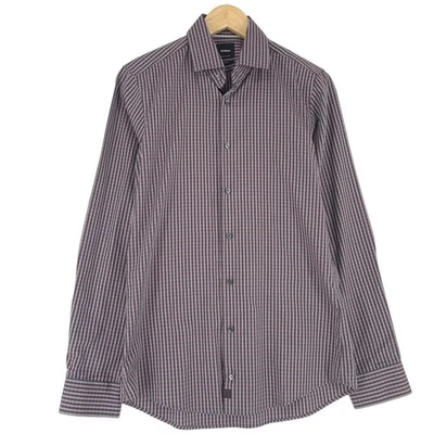 Camicia Uomo Strellson Multicolore Slim Fit A Quadri Cotone Jm4 Taglia 15 38 - Immagine 1 di 4