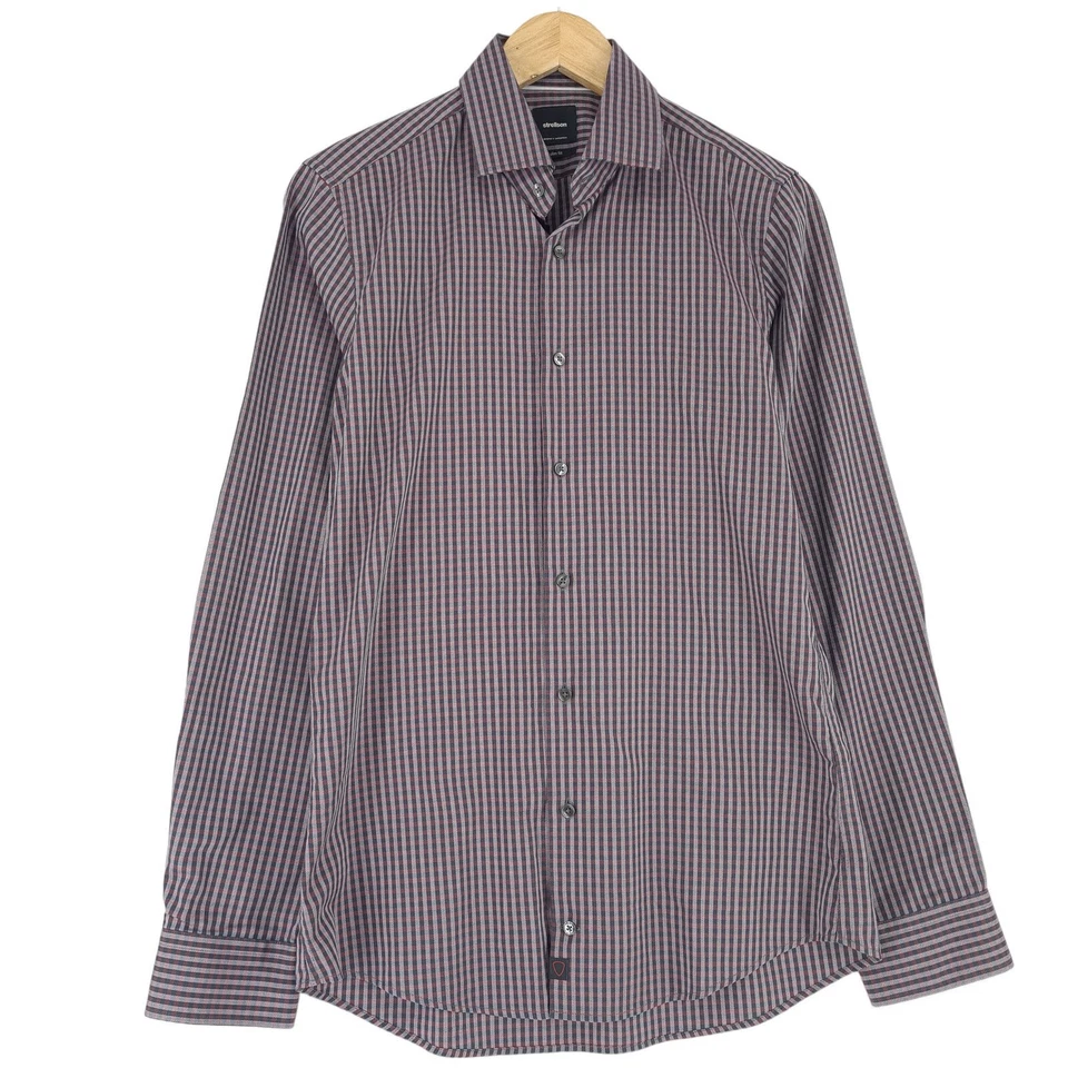 Camicia Uomo Strellson Multicolore Slim Fit A Quadri Cotone Jm4 Taglia 15 38 - Immagine 1 di 4
