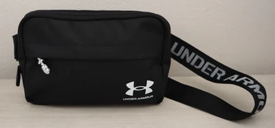 Under Armour 1378418-001 Unisex O/S Black/White UA Essential Crossbody Waist Bag - Image 1 of 4