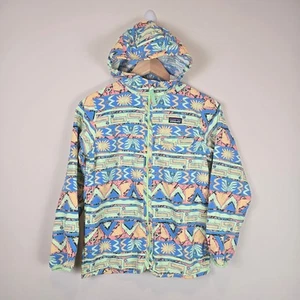 NWT Patagonia Kids Baggies Windbreaker Jacket Size L/12 High Hopes Geo UPF40 - Picture 1 of 4