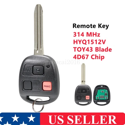 Llavero mando a distancia para Toyota Land Cruiser 2003 2004 2005 2006 2007 HYQ1512V Foto 1 de 4