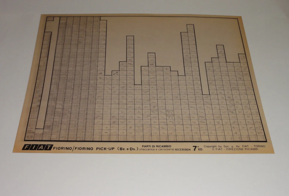 Catalogo Ricambi Microfich Fiat Fiorino / Fiorino Pick-Up 60330924 - Immagine 1 di 1