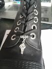 Silver Scream Ghostface Fancy boot Lace Charms. Dr Doc Marten Shoe Accessories. 