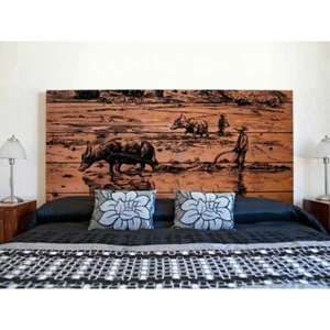 Rice Field Bed Headboard - Picture 1 of 5