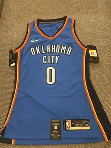 Nike Oklahoma City Thunder Russell Westbrook #0 Swingman Jersey Wome Nwt Size S - Picture 1 of 11